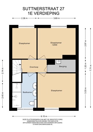 Floorplan - Suttnerstraat 27, 6171 NM Stein